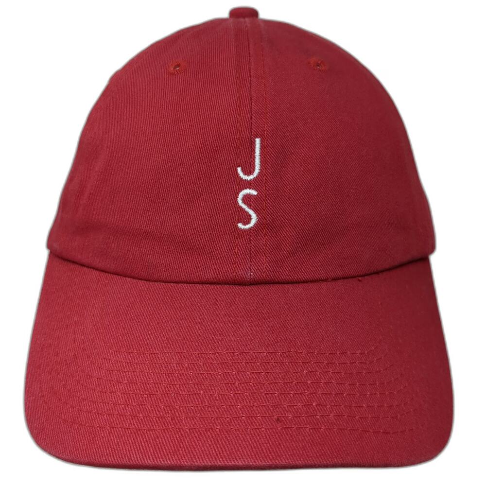 Fahrenheit Baseball Cap Red One Size Simplot Land and Livestock JS USA Flag Hat